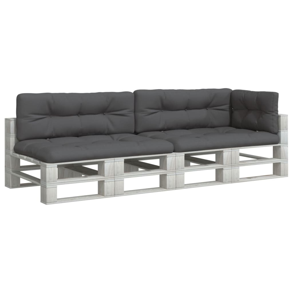 vidaXL Coussins de palette 5 pcs Tissu anthracite
