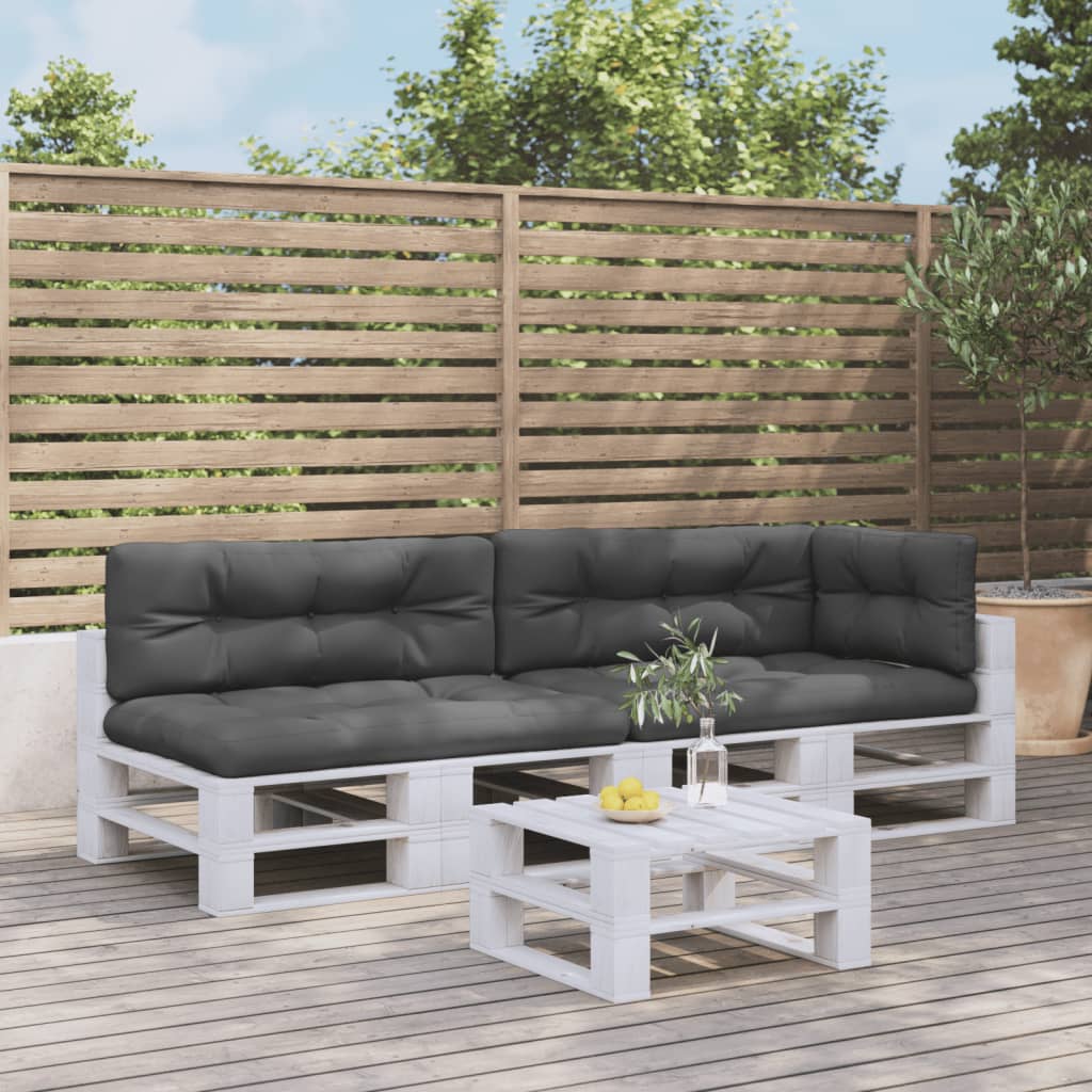 vidaXL Coussins de palette 5 pcs Tissu anthracite