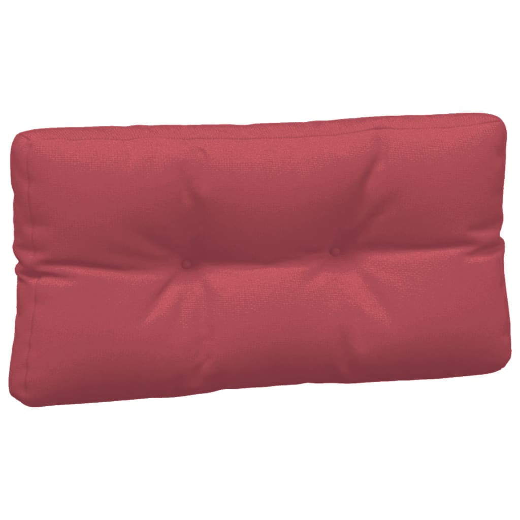 vidaXL Coussins de palette 5 pcs Tissu Rouge bordeaux