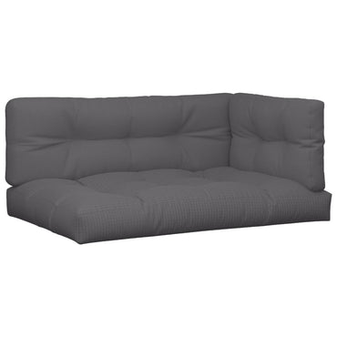 vidaXL Coussins de palette 7 pcs Anthracite Tissu