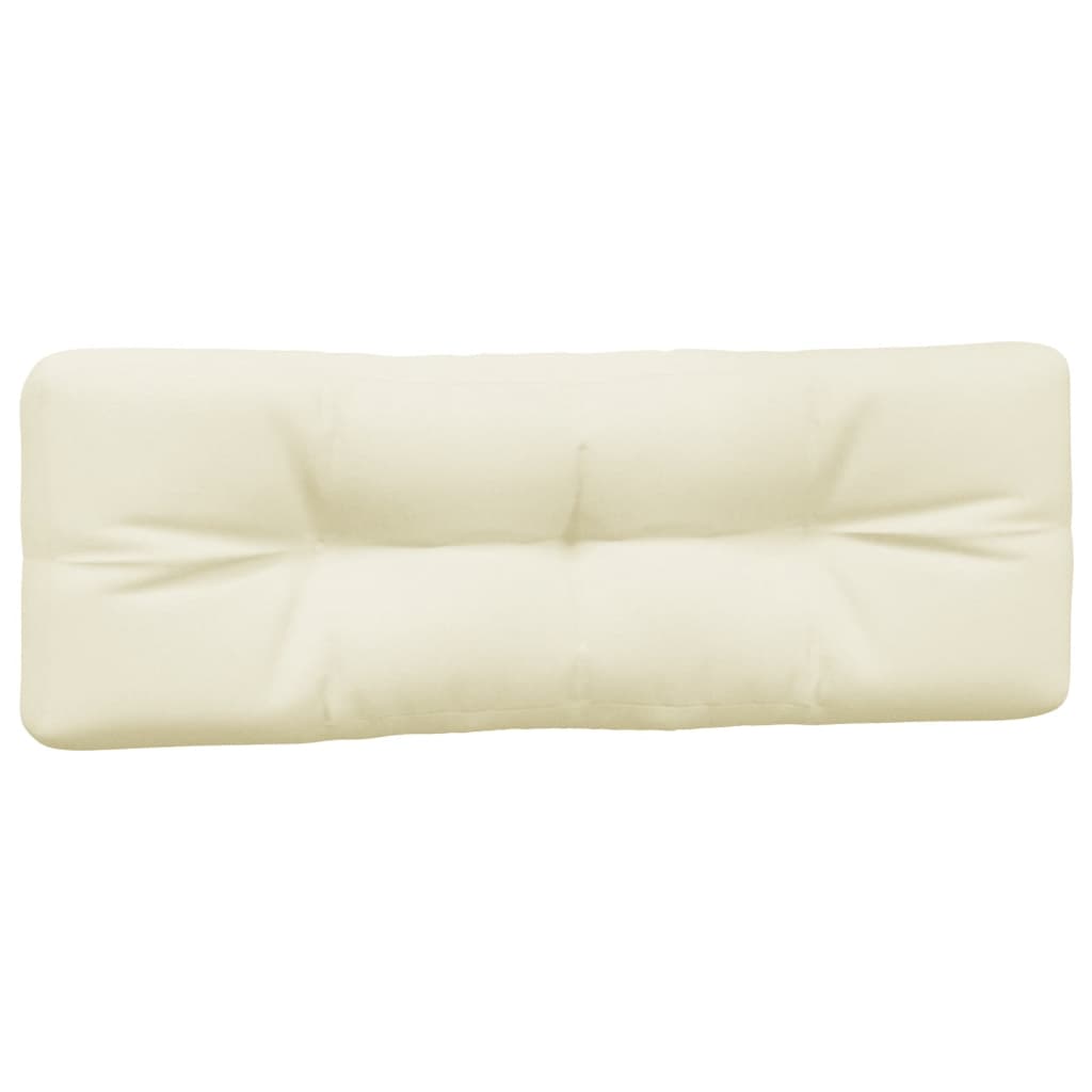 vidaXL Coussins de palette 7 pcs Crème Tissu