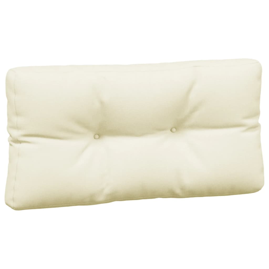 vidaXL Coussins de palette 7 pcs Crème Tissu