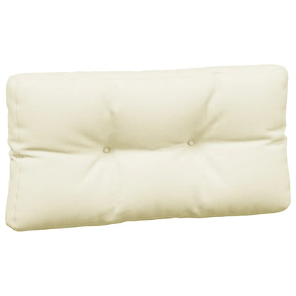 vidaXL Coussins de palette 7 pcs Crème Tissu