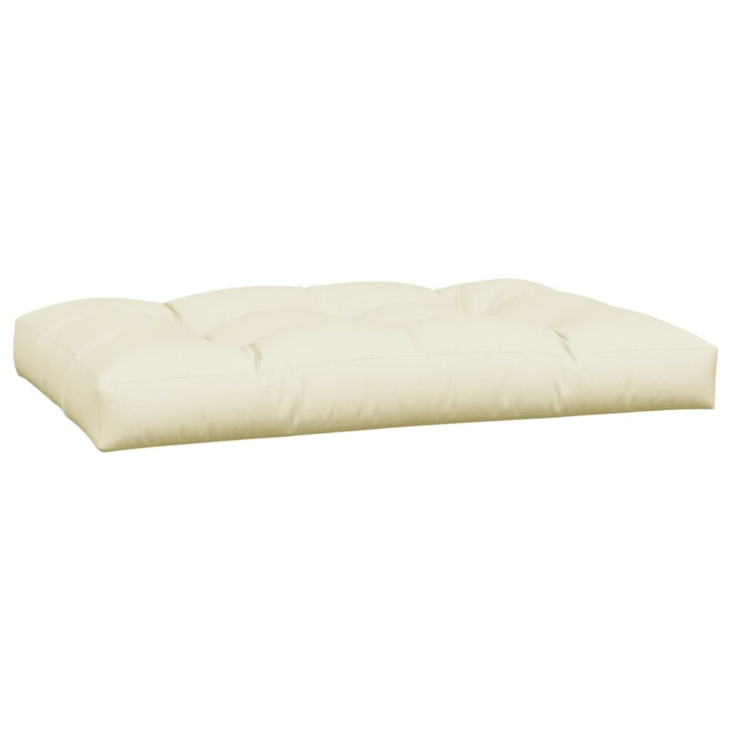 vidaXL Coussins de palette 7 pcs Crème Tissu