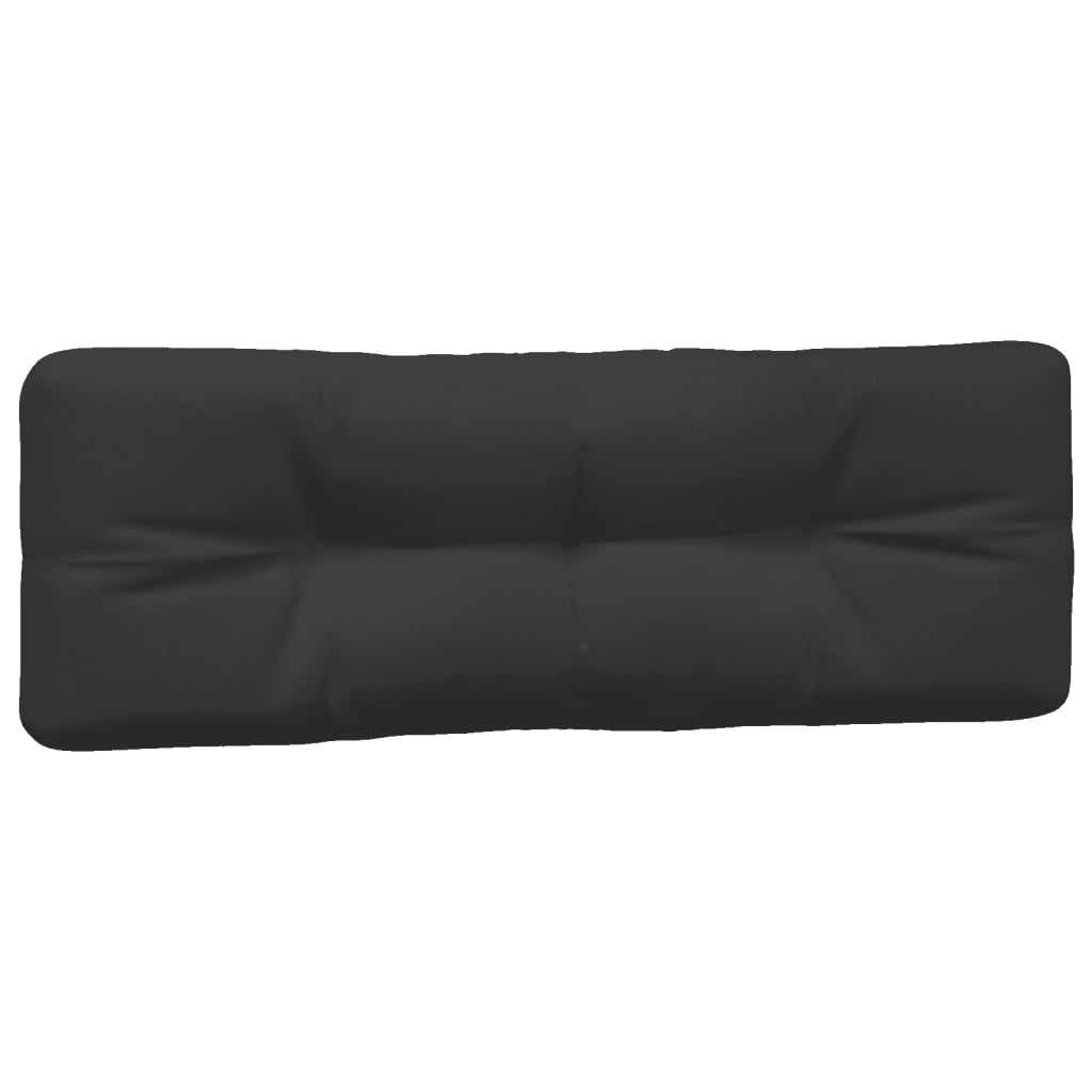 vidaXL Palettenkissen 7-tlg. Schwarz Stoff