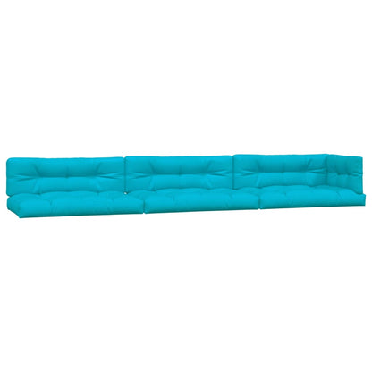 Coussins de palette vidaXL 7 pcs Tissu turquoise