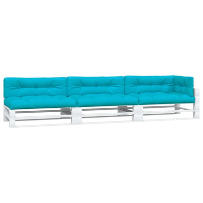 Coussins de palette vidaXL 7 pcs Tissu turquoise
