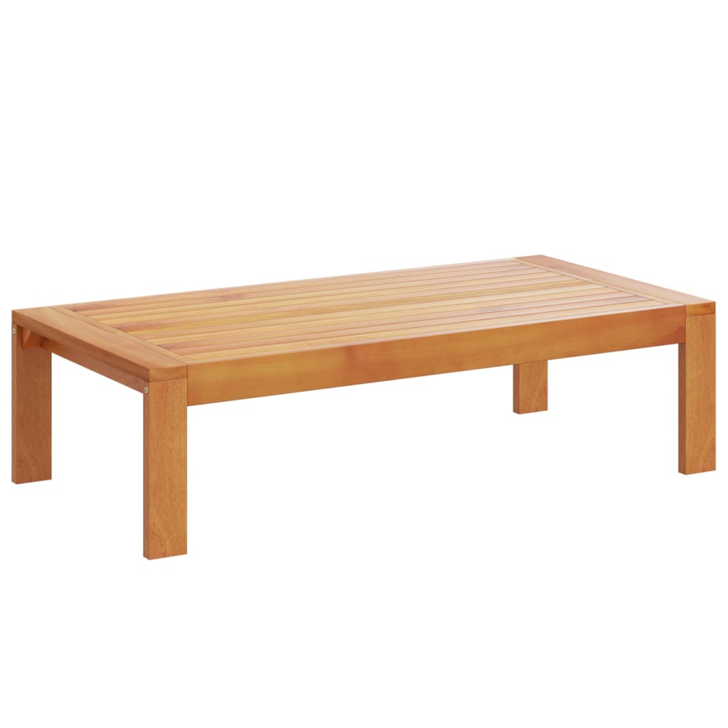vidaXL 4-tlg. Garten-Sofagarnitur mit Kissen Massivholz Akazie