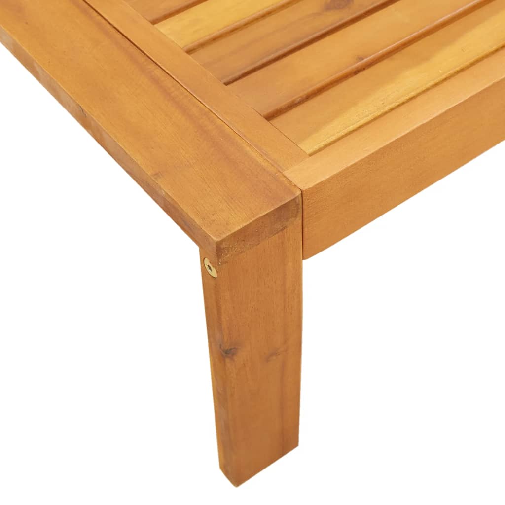 vidaXL 4-tlg. Garten-Sofagarnitur mit Kissen Massivholz Akazie