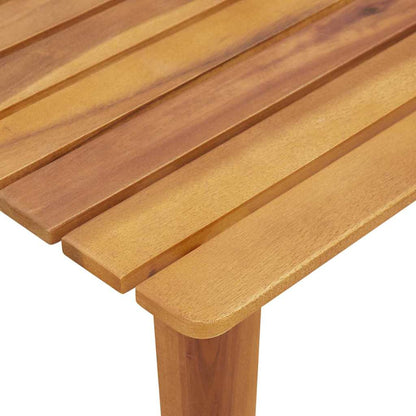 vidaXL Chaises de jardin avec table 3 pcs Noir Bois d'acacia massif
