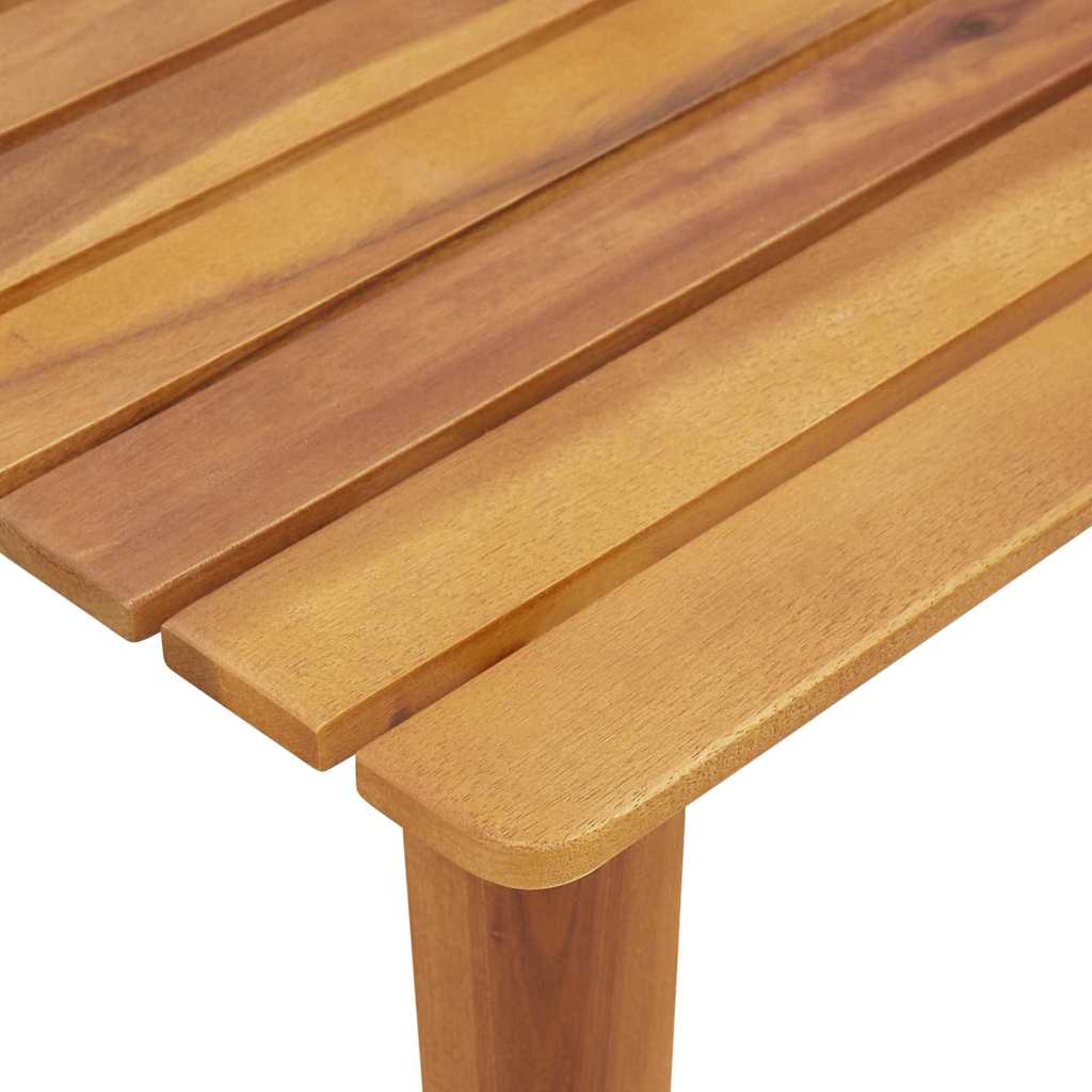 vidaXL Gartenstühle mit Tisch 3 pcs Schwarz Massivholz Akazie