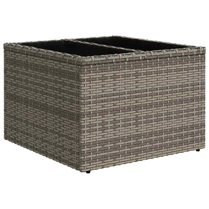 vidaXL Salon de jardin 8 pcs avec coussins Gris clair résine tressée