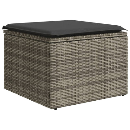 vidaXL Ensemble de canapés de jardin 6 pcs avec coussins gris résine tressée
