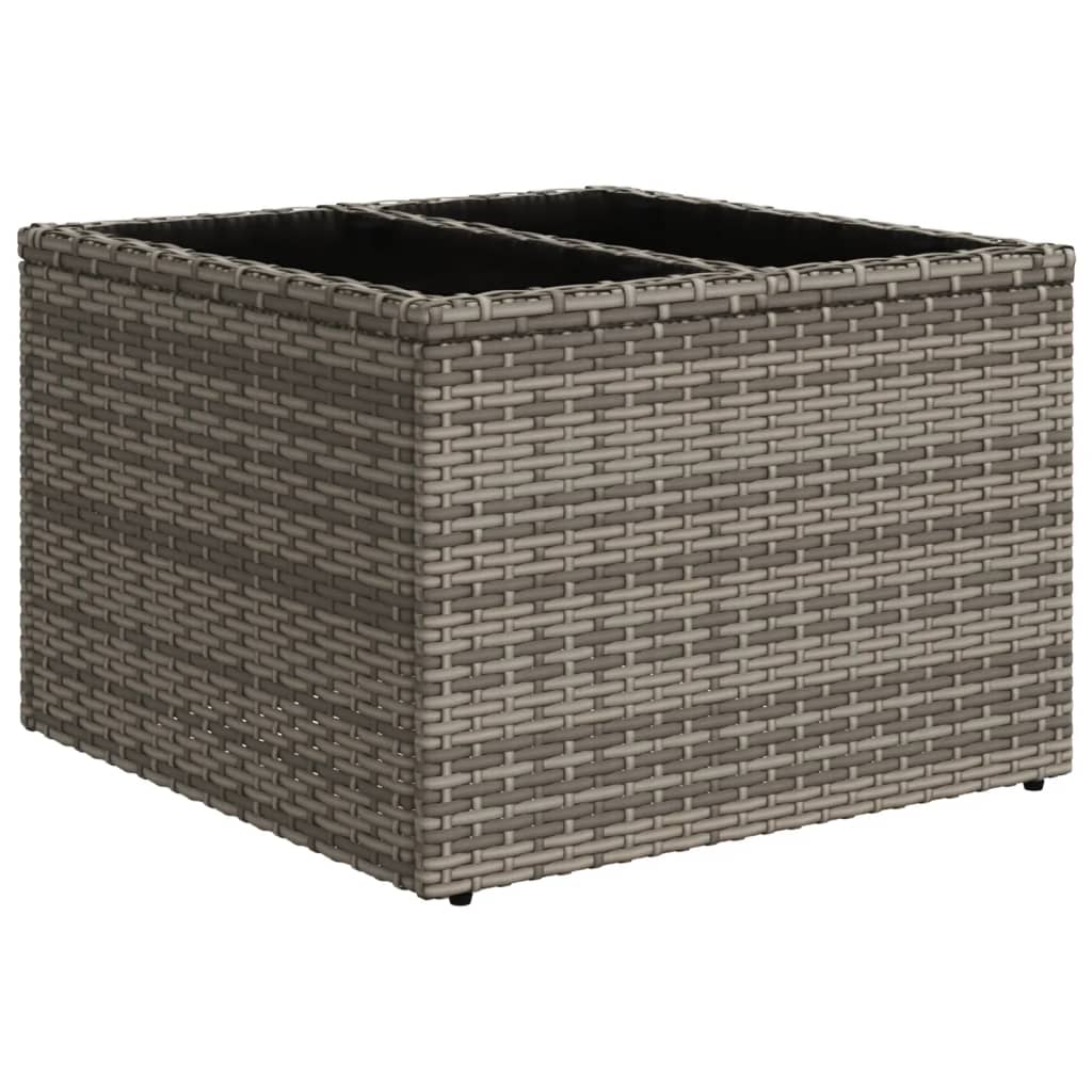 vidaXL Ensemble de canapés de jardin 11 pcs avec coussins en résine tressée gris