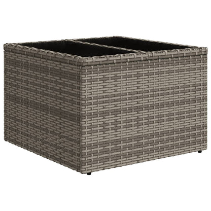 vidaXL Ensemble de canapés de jardin 5 pièces avec coussins en rotin synthétique gris