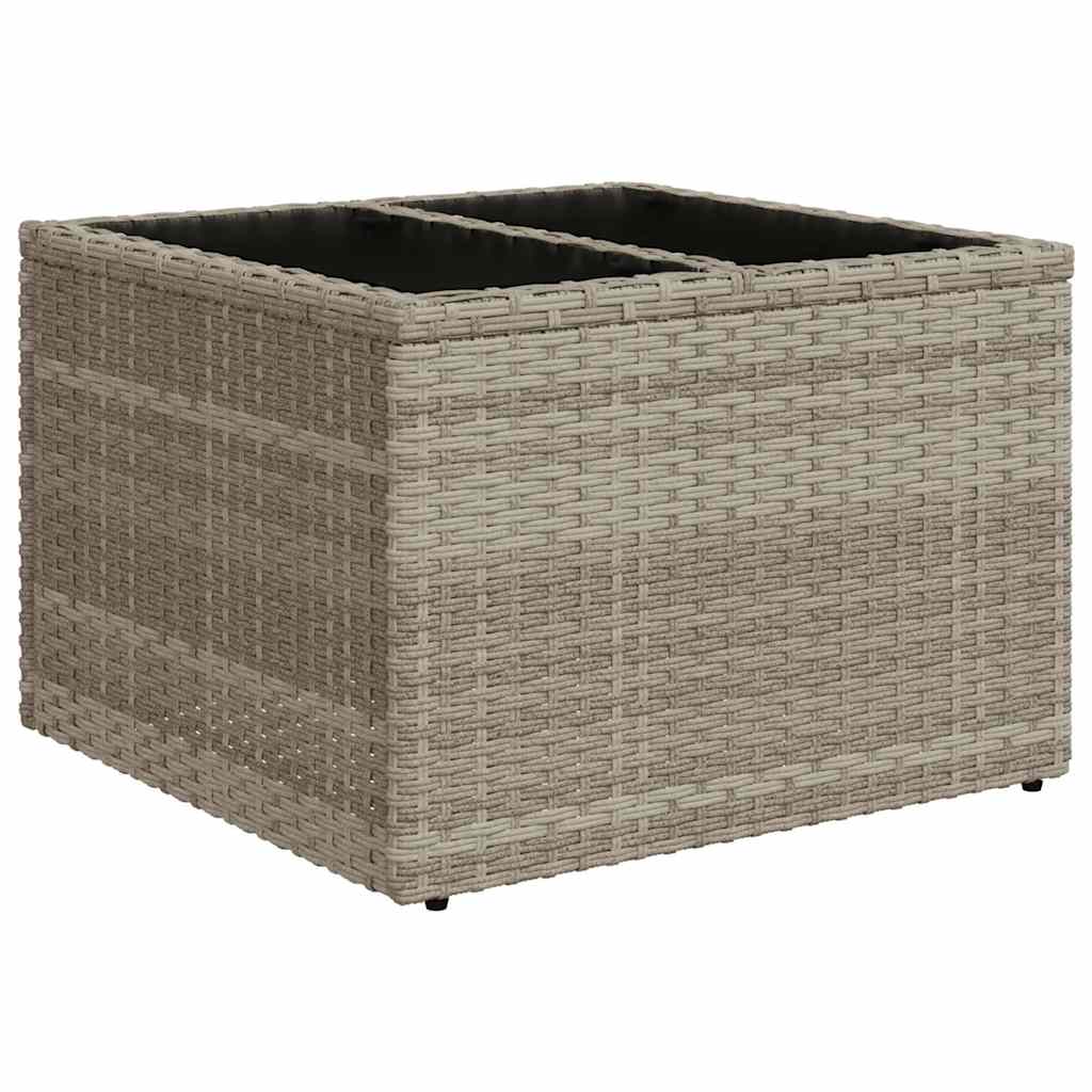 vidaXL Ensemble de canapés de jardin 5 pcs avec coussins Gris clair résine tressée
