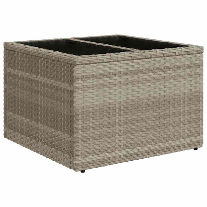 vidaXL Ensemble de canapés de jardin 5 pcs avec coussins Gris clair résine tressée