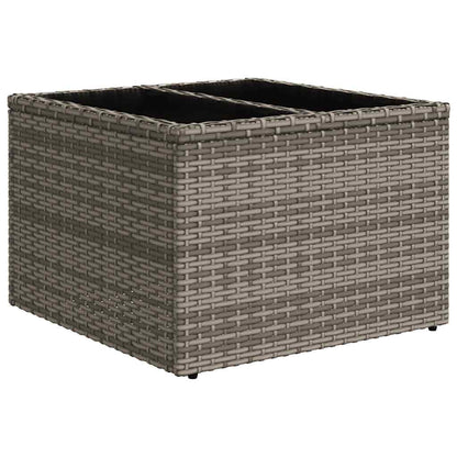 vidaXL Ensemble de canapés de jardin 6 pcs avec coussins gris résine tressée