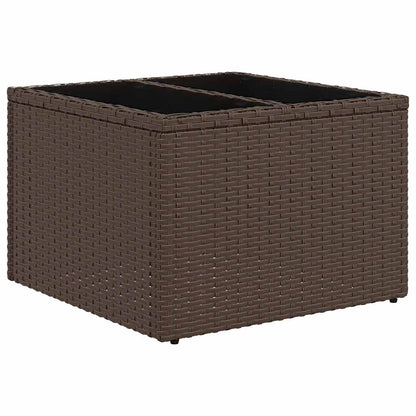 vidaXL Salon de jardin 6 pcs avec coussins Marron Résine tressée