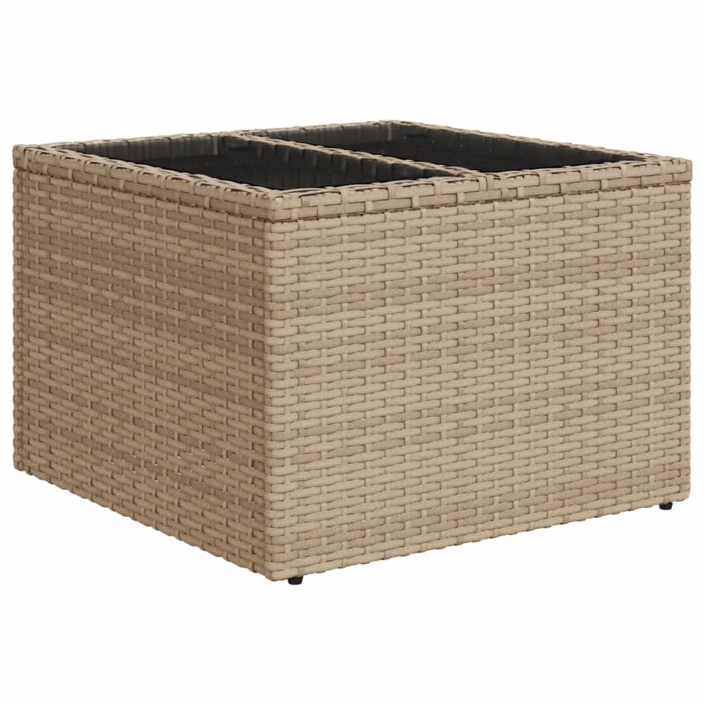 vidaXL Salon de jardin 10 pcs avec coussins beige résine tressée