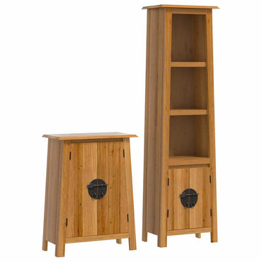 vidaXL Ensemble de meubles de salle de bain 2 pcs en bois de pin massif