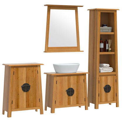 vidaXL Ensemble de 4 meubles de salle de bain en pin massif