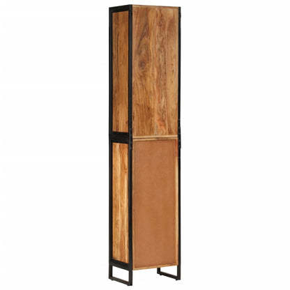 vidaXL Badschrank 40x27x190 cm Eisen und Massivholz Akazie