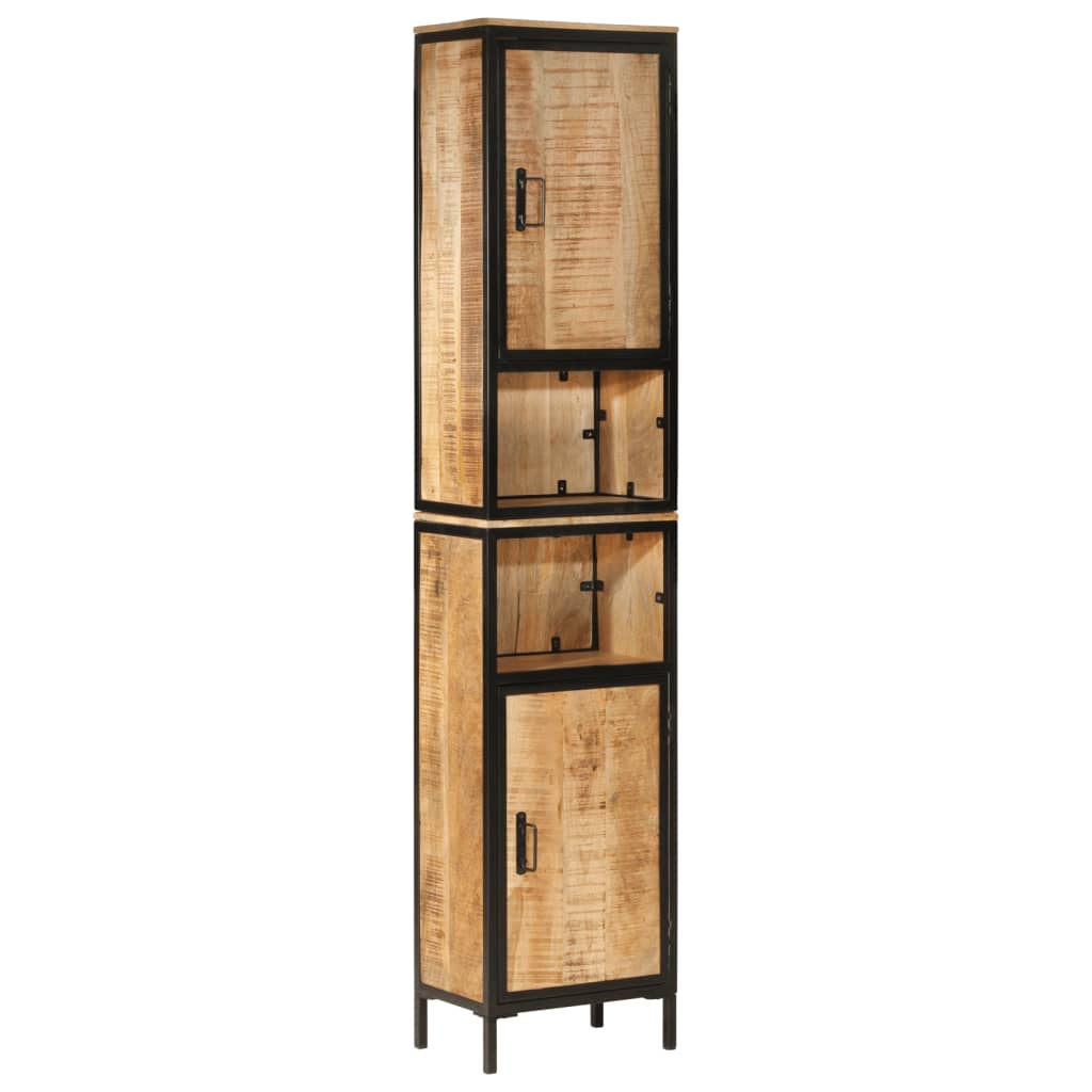 vidaXL 5-tlg. Badmöbel-Set Eisen und Massivholz Mango