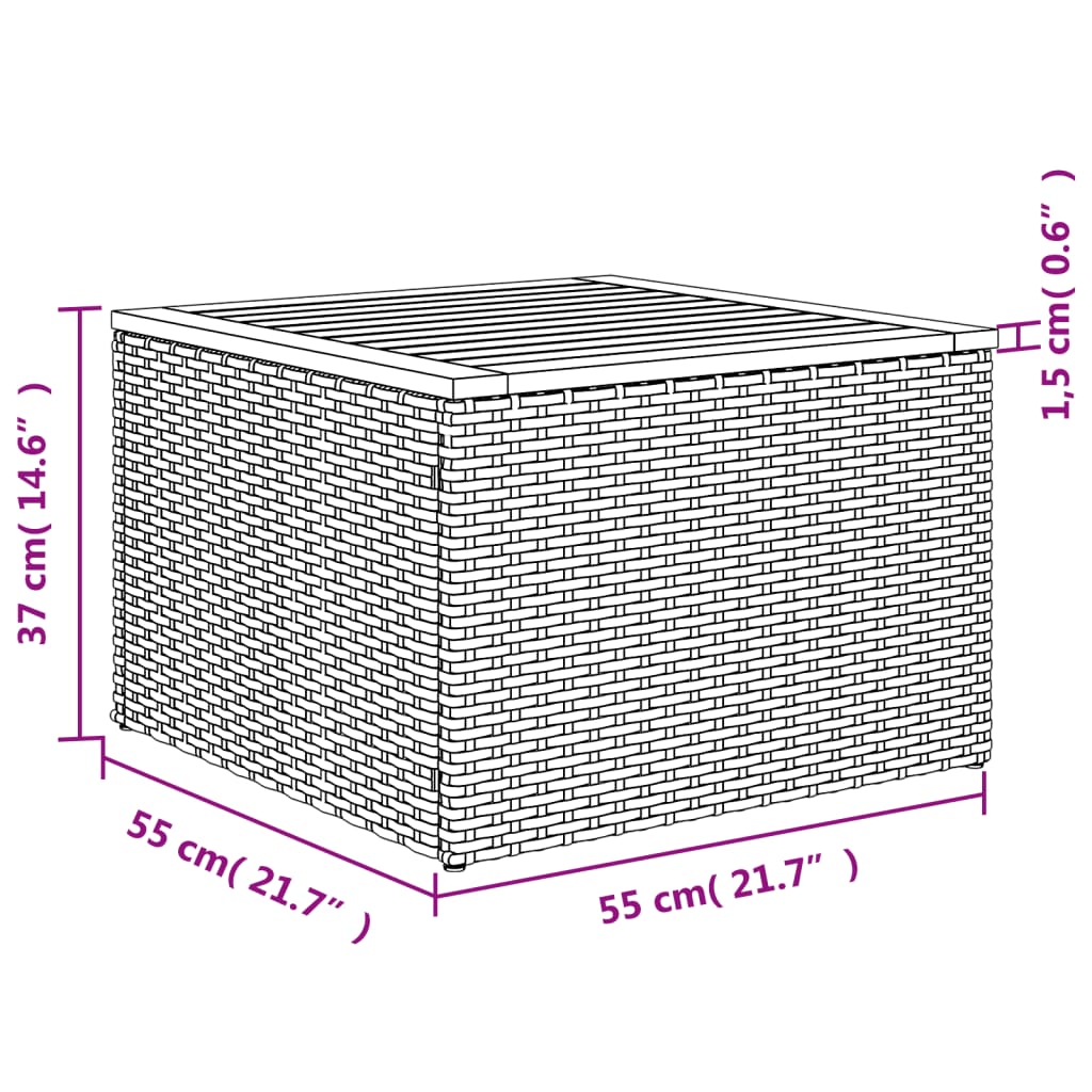 vidaXL Ensemble de canapés de jardin 4 pièces avec coussins, résine tressée noire