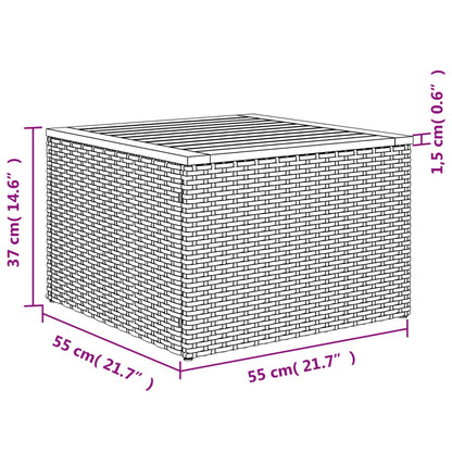 vidaXL Ensemble de canapés de jardin 4 pièces avec coussins, résine tressée noire