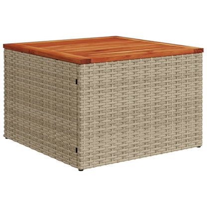 vidaXL Ensemble de canapés de jardin 4 pcs avec coussins en résine tressée beige