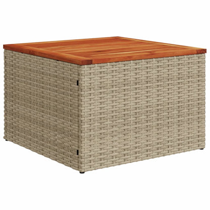 vidaXL Salon de jardin 6 pcs avec coussins beige résine tressée