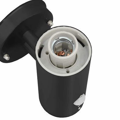 Außenwandleuchte Schwarz 15 x 7,5 x 33 cm Edelstahl und Plastik