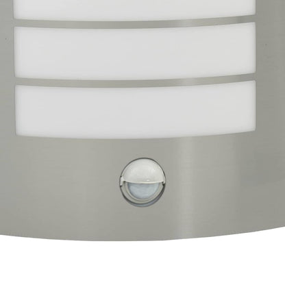 Außenwandleuchte Silber 23,5 x 9 x 26 cm Edelstahl und Plastik