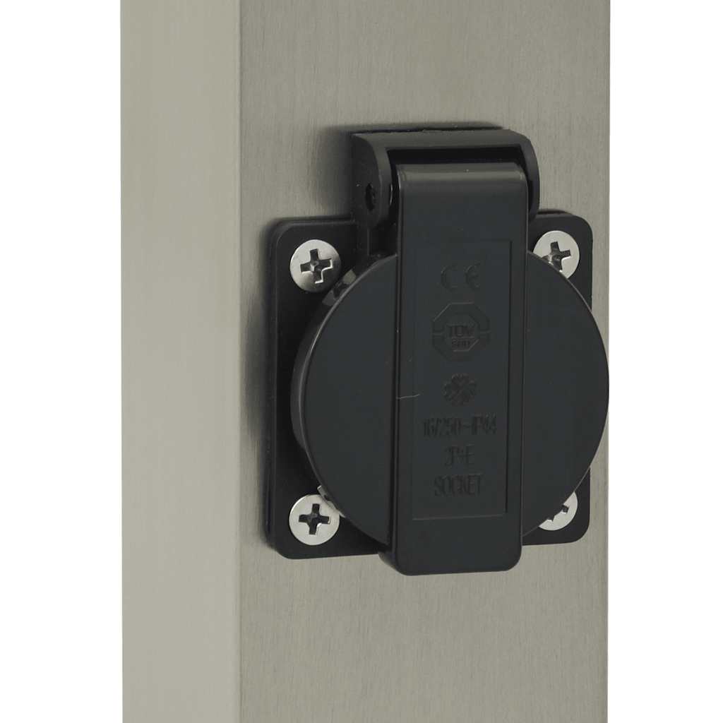 Pollerleuchten mit Auslass 3 Stk. 110 cm Edelstahl IP44