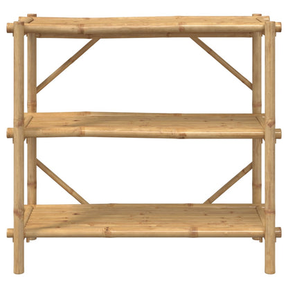 vidaXL Regal mit 3 Böden 100x40x90 cm Bambus