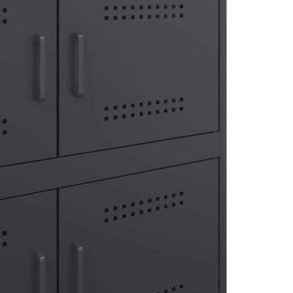 Sideboard Schwarz 68x39x79 cm Stahl