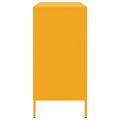 vidaXL Buffet Jaune Moutarde 68x39x79 cm Acier