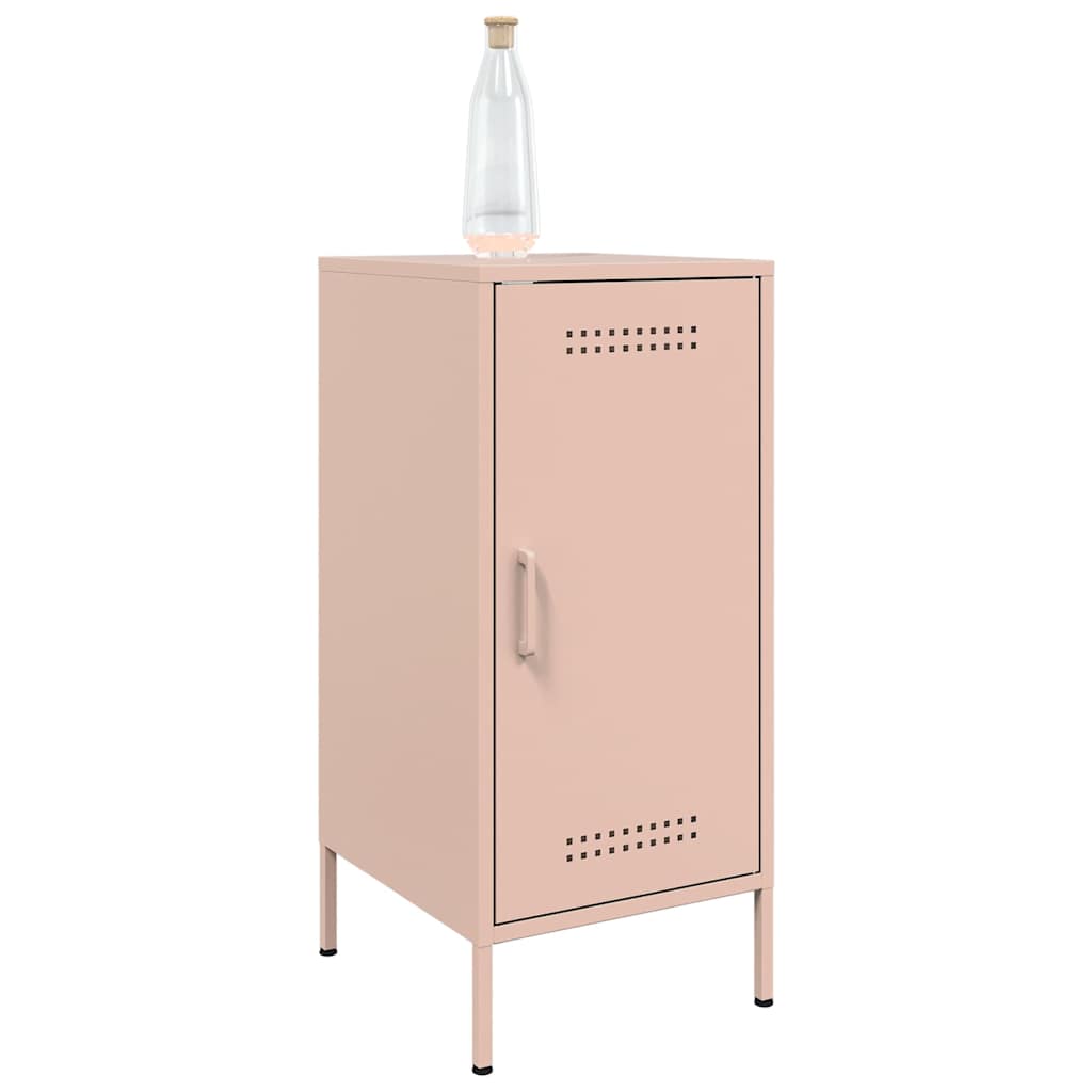 vidaXL Sideboards 2 Stk. Rosa 36x39x79 cm Stahl