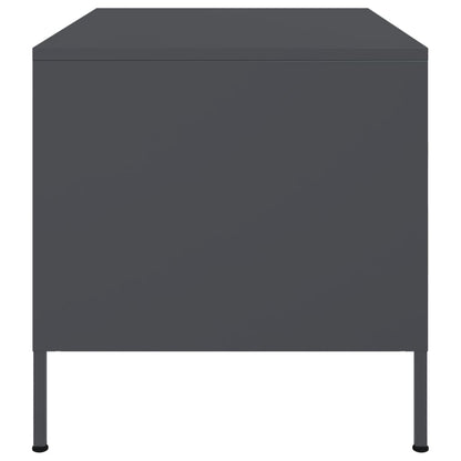 vidaXL Couchtisch Anthrazit 68x50x50,5 cm Stahl
