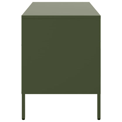 vidaXL TV-Schrank Olivgrün 68x39x50,5 cm Stahl