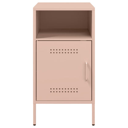 vidaXL Nachttische 2 Stk. Rosa 36x39x68 cm Stahl