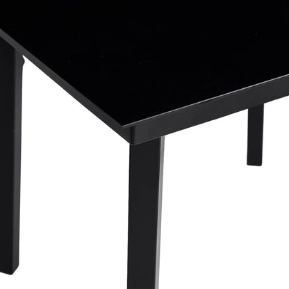 vidaXL Ensemble repas de jardin 5 pcs avec coussins résine tressée marron