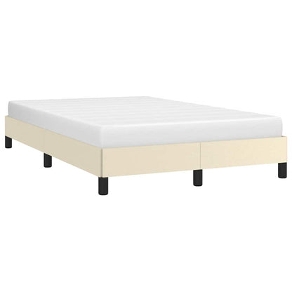 vidaXL Cadre de lit sans matelas crème 120x190 cm similicuir