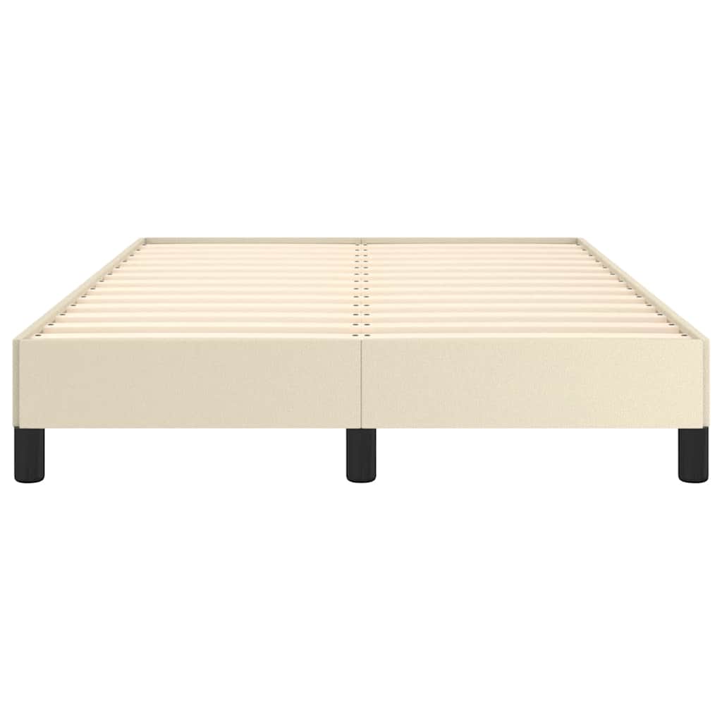 vidaXL Cadre de lit sans matelas crème 120x190 cm similicuir