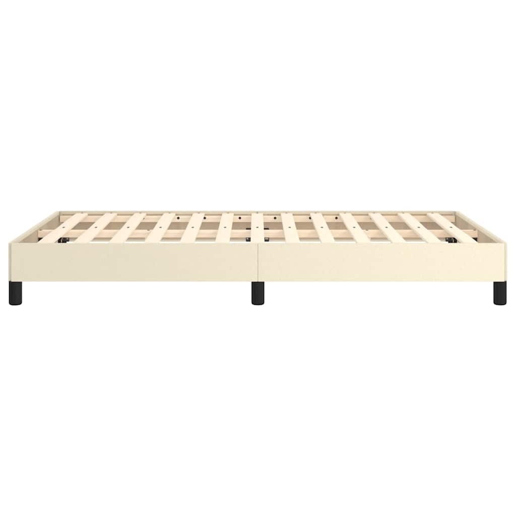 vidaXL Cadre de lit sans matelas crème 120x190 cm similicuir