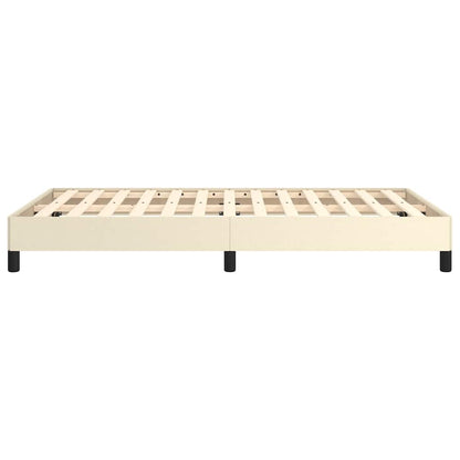 vidaXL Cadre de lit sans matelas crème 120x190 cm similicuir