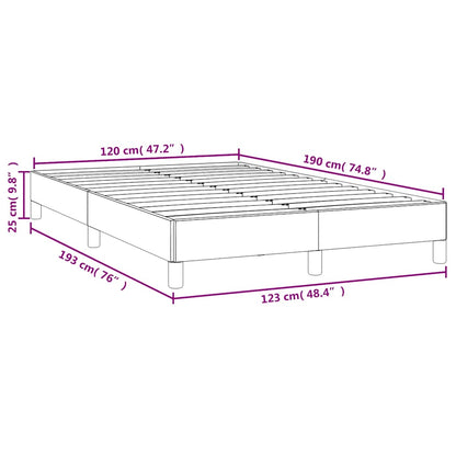 vidaXL Cadre de lit sans matelas crème 120x190 cm similicuir
