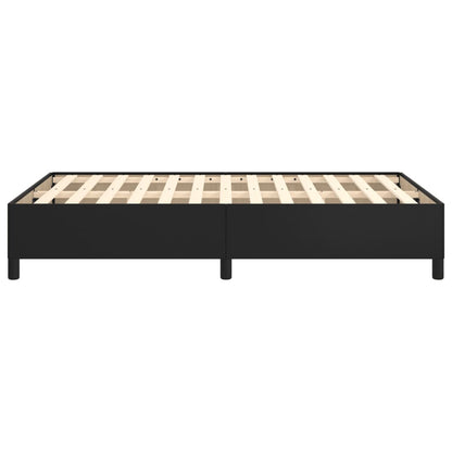 Bettgestell ohne Matratze Schwarz 120x190 cm Kunstleder
