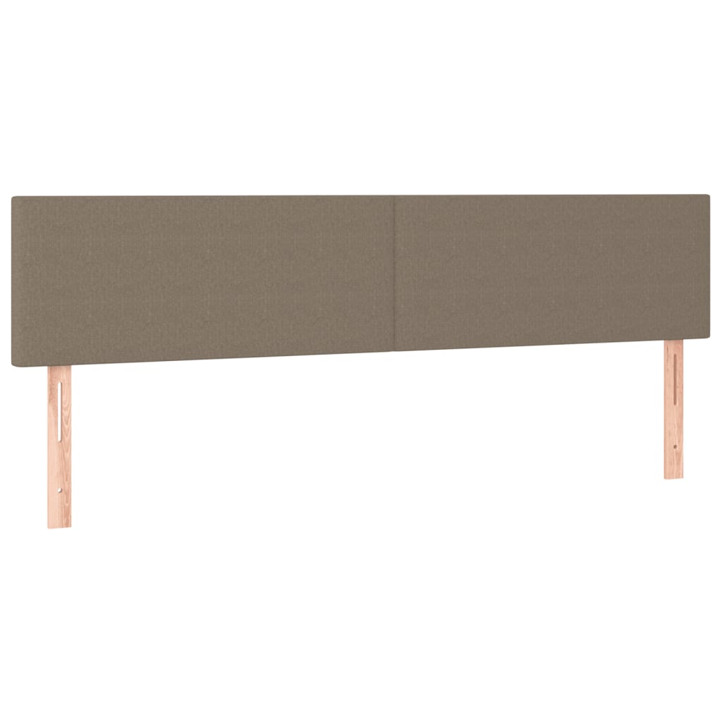vidaXL Cadre de lit sans matelas taupe 120x190 cm tissu